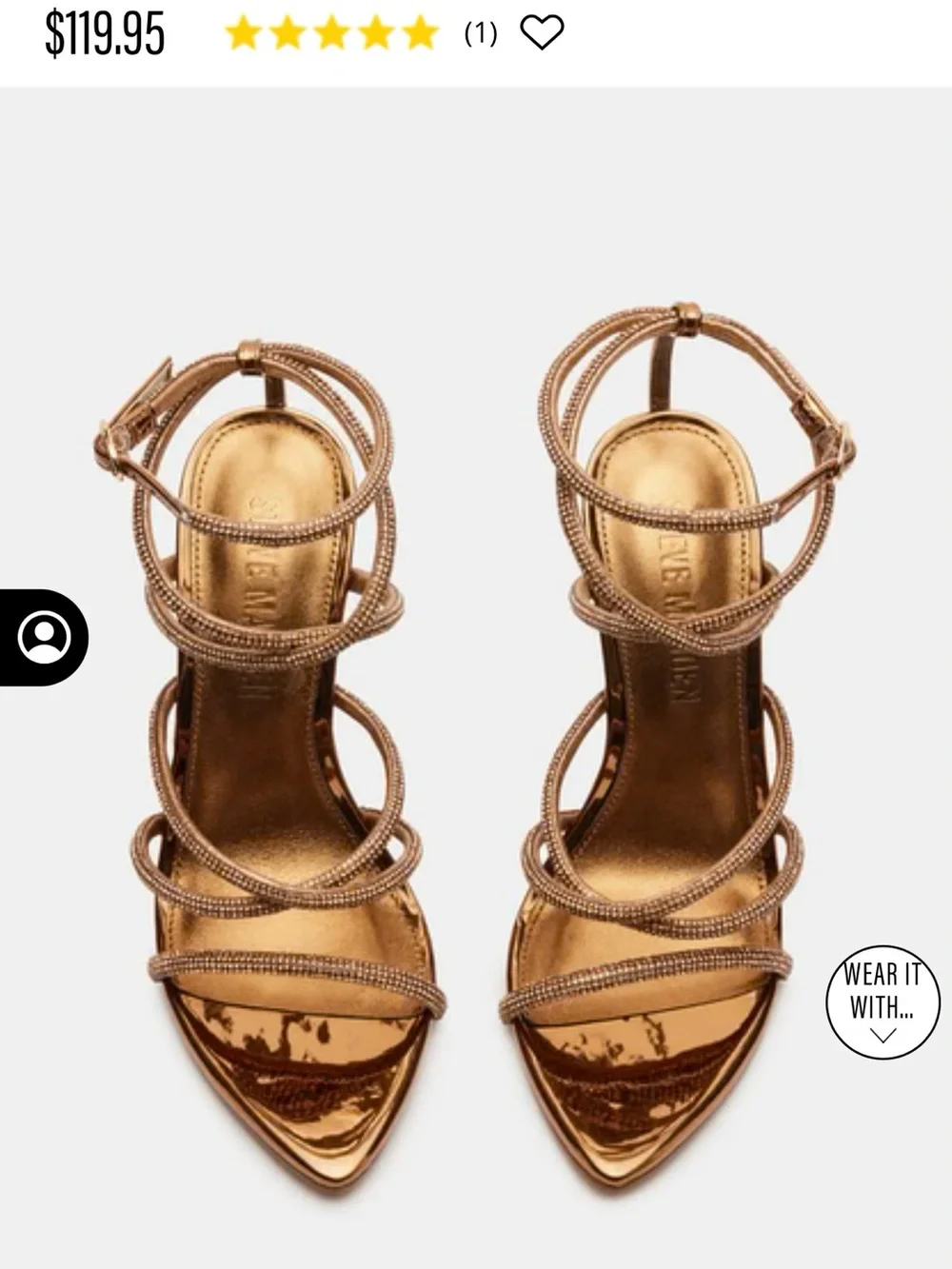 Steve Madden bronze heels
